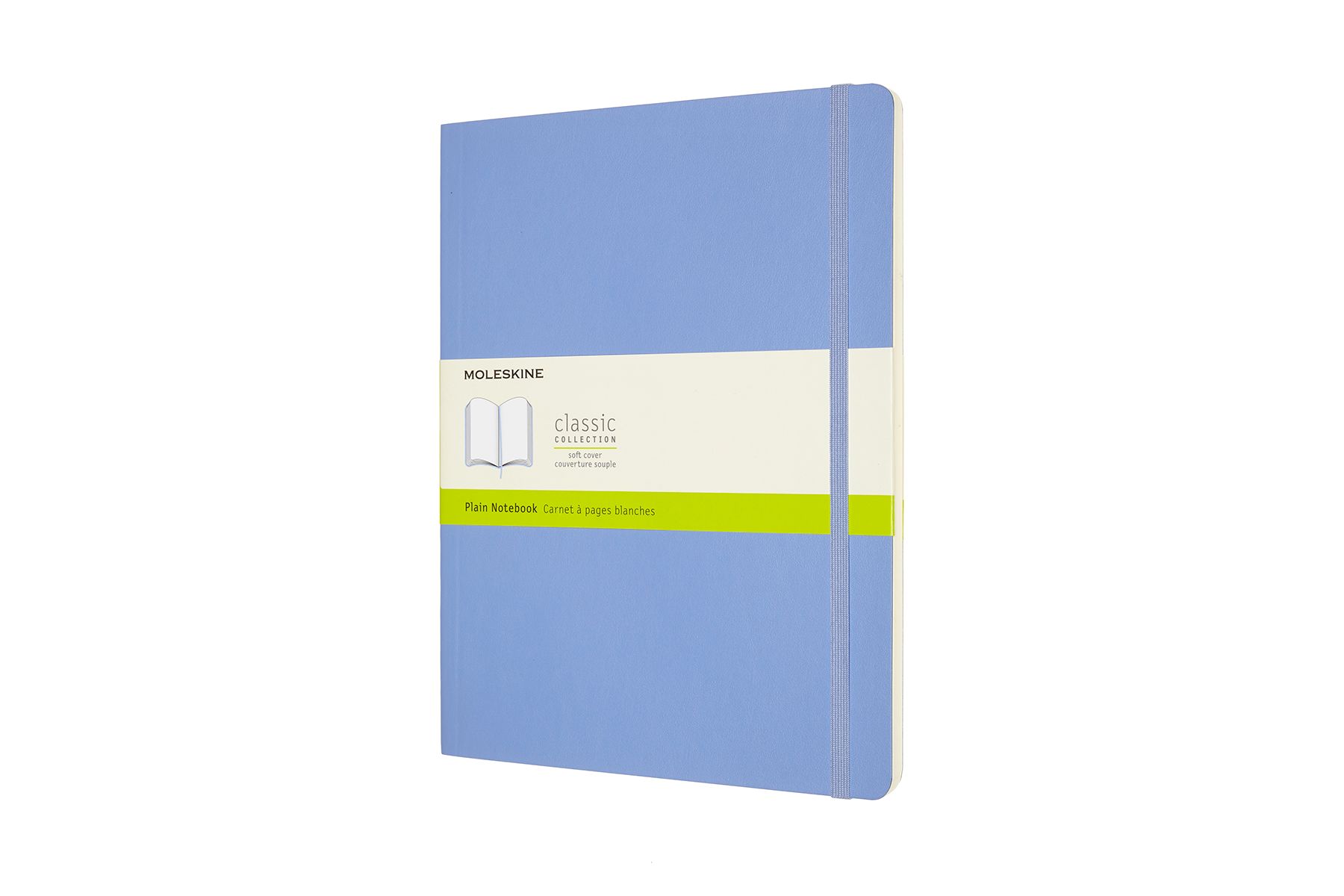 Moleskine Plain Soft Cover Notebook XL Hydrangea Blue