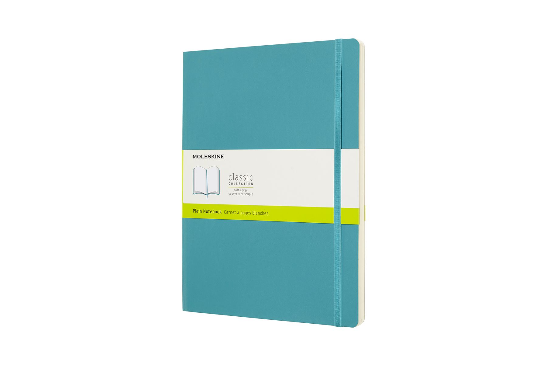 Moleskine Plain Soft Cover Notebook XL Reef Blue