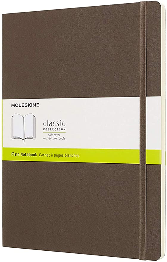 Moleskine Plain Soft Cover Notebook Large Earth Brown