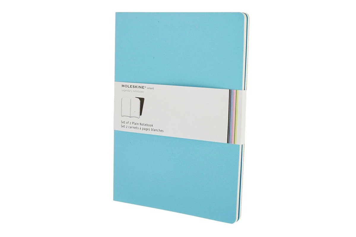 Moleskine Volant Plain Notebooks XL Sky Blue