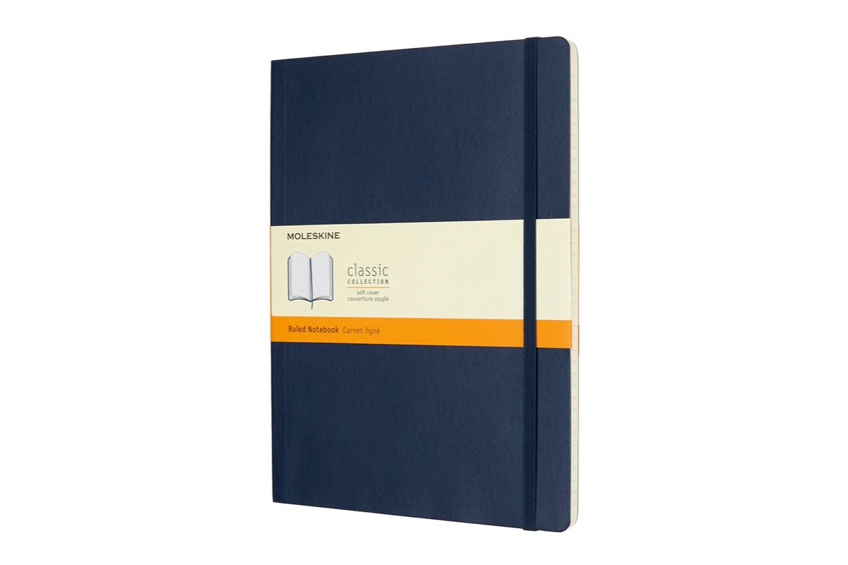 Moleskine Ruled Softcover Notebook XL Sapphire Blue
