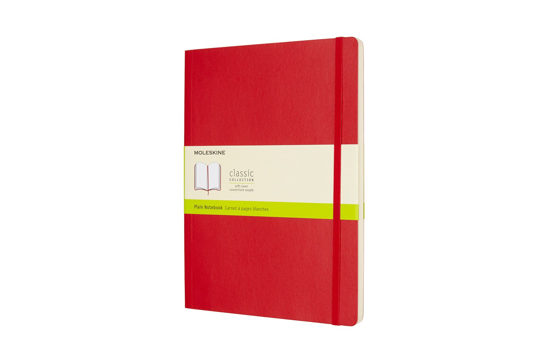 Moleskine Plain Soft Cover Notebook XL Scarlet Red