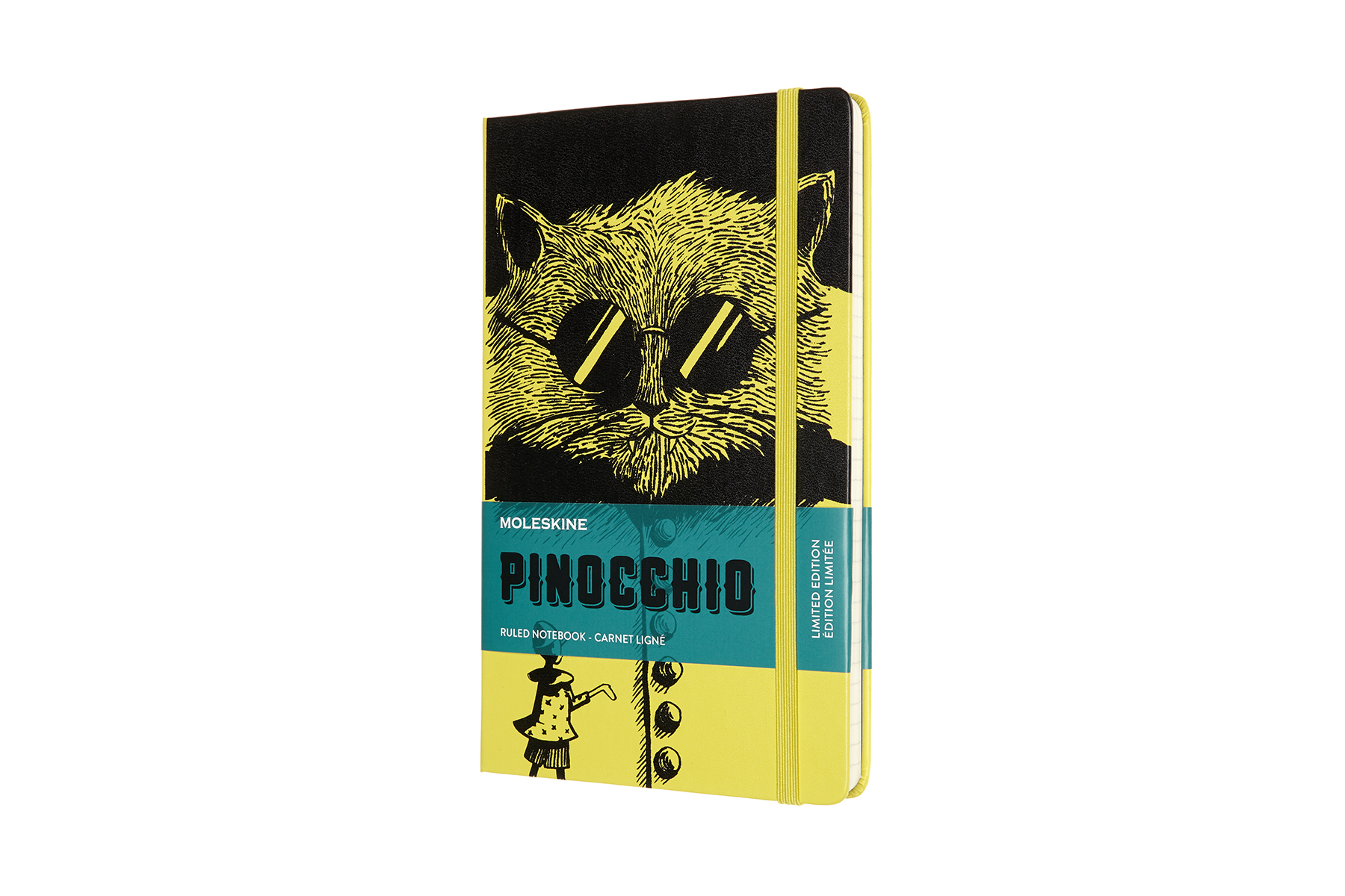 Moleskine Limited Edition Pinocchio Notebook Ruled Hardcover Large The Cat