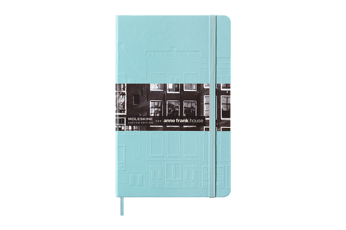 Moleskine x Anne Frank House Notebook Ruled Hardcover Large Mint Green