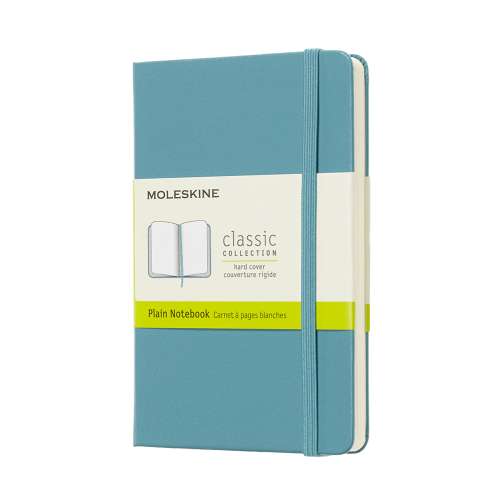 Moleskine Plain Hard Cover Notebook XL Reef Blue